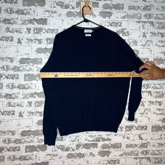 Peter Millar | mens crewneck merino wool and silk blend  sweater - Picture 6 of 6